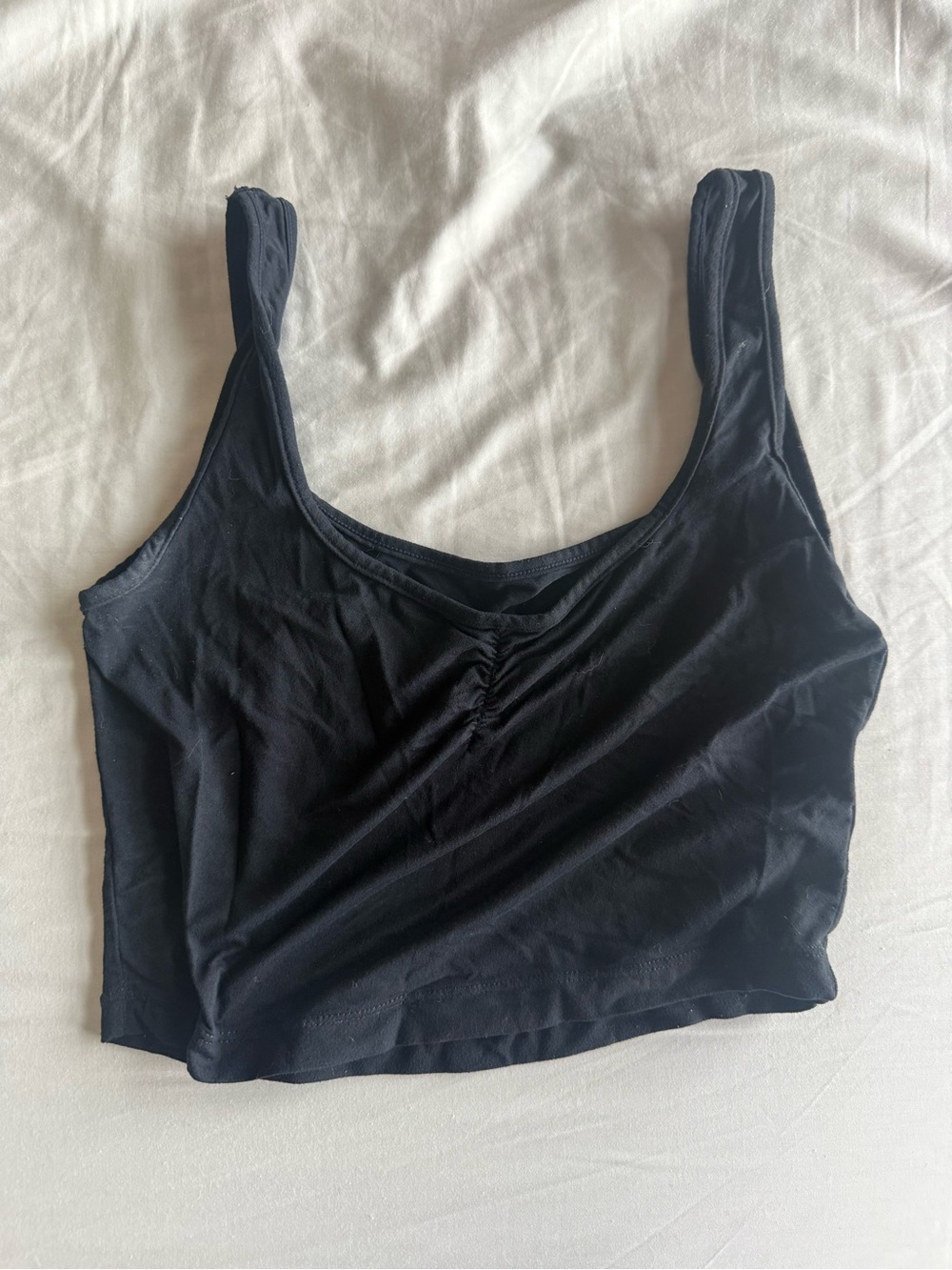 Alphalete Black Cropped Tank Top